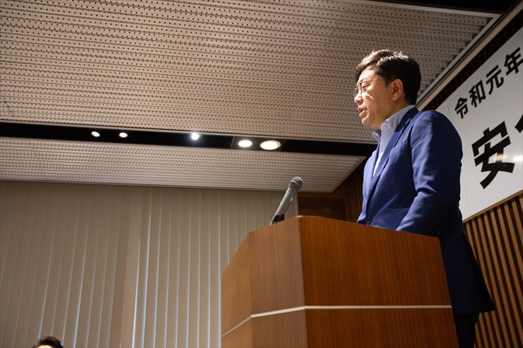 植田社長の大会式辞