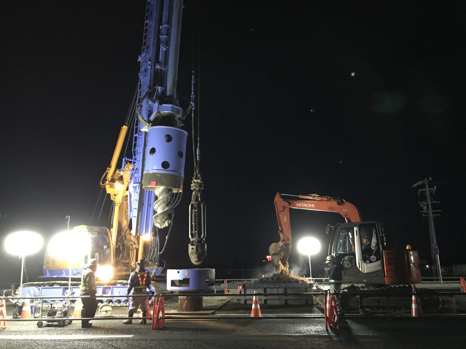 静岡県某地中障害撤去現場